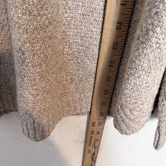 NWOT Pink Clover Sweater Pullover Beige Women Size 3x Crew Neck Neutral Minimal - Picture 9 of 9